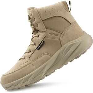 〽️Men's Classic Tan Free Soldier Durable Waterproof Lightweight Tactical Boots